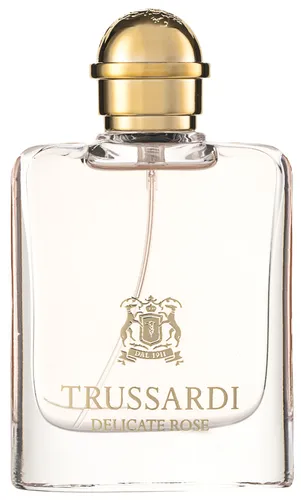 Trussardi Delicate Rose Eau de Toilette 50 ml - Damenduft mit blumig-fruchtiger Note, kreiert von Nathalie Lorson. Elegante Mischung aus Rose und exotischen Früchten für romantische Momente.