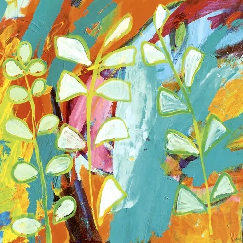 Servietten Vibrant Abstract Kunst Blumen abstrakt Sommer Frühling Tischdeko 20