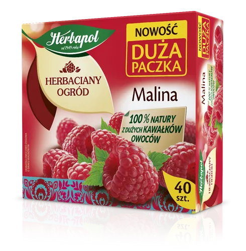 Produktbild Herbaciany Ogród herbatka owocowa malina Rodzinna Paczka 40tb/108g 5900956006307