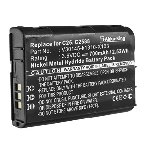 Akku-King Akku kompatibel mit Siemens V30145-k1310-X103 - NI-MH - 700mAh - für C25, C25e, C28, C2588 Power