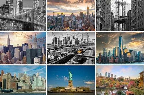 Postkarten New York / USA: Bilder Fotos Souvenirs Manhattan Brooklyn Bridge