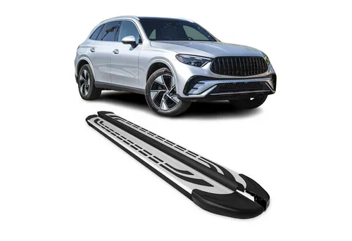 OMAC Kfz-Schmutzfänger Trittbretter für Mercedes GLC X254 2022-2025 - Hochwertige Aluminium Trittbretter für Mercedes GLC X254, rutschfest und stabil. Optimaler Schutz der Karosserie und erleichtert den Ein- und Ausstieg für alle Passagiere.