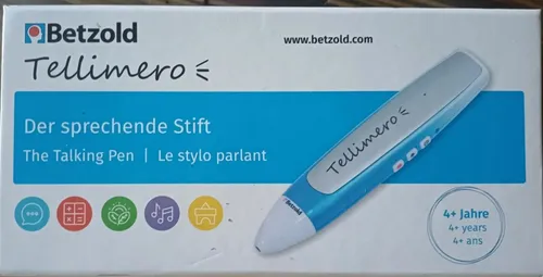 Betzold Hörstift Tellimero - interaktiver Lese-Stift mit 400 Stickern - Papeterie & Sticker - Der sprechende Stift verwandelt Bücher in Lernspiele mit 200 vorbesprochenen und 200 selbst besprechbaren Stickern. Ideal für kreative Lernmethoden!