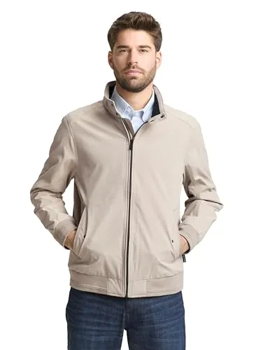 TOM TAILOR Stehkragenjacke - Moderne Jacke mit Stehkragen und praktischen Eingrifftaschen | Regular Fit für optimalen Tragekomfort | Pflegeleicht und ideal für den Alltag | Rückenlänge bei Größe M ca. 70 cm