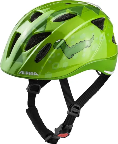 Alpina Kinder Ximo Flash Fahrradhelm (Größe 45-49CM, grün) in grün von Alpina