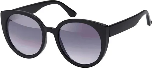 Polarisierte Damen Sonnenbrille Designer 80er Modern 30402 Grau Schwarz