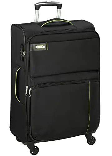 Bowatex Trolley Leicht groß 77 cm - Robuster Reisekoffer mit 120 Liter Volumen - Koffer in Schwarz, erweiterbar und leicht mit 4 leisen Rollen für mühelosen Transport. Ideal für Reisen mit viel Gepäck, wasserabweisend und mit TSA-Schloss.