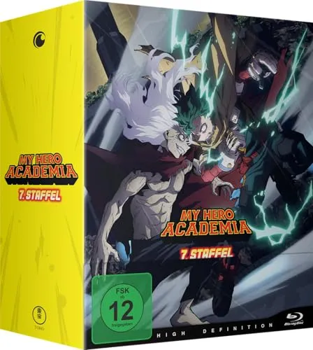 My Hero Academia - Staffel 7 - Vol.1 - [Blu-ray] mit Sammelschuber - Erlebe die neuesten Abenteuer in dieser beliebten Anime-Serie! Hochwertige Blu-ray-Qualität und ein exklusiver Sammelschuber machen diese Edition zum Must-Have für Fans.