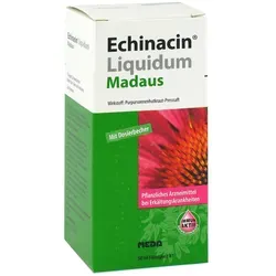 Echinacin 50 ML - Pflanzliches Mittel - Pflanzliches Produkt mit Purpursonnenhutkraut-Presssaft, ideal für die Unterstützung der Pflege bei Atemwegs- und Harnwegserkrankungen. Enthält 22 Vol.-% Alkohol.