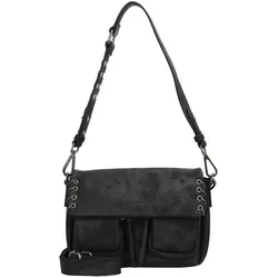 FredsBruder Rebel At Heart Schultertasche aus Leder - 26 cm Schwarz - Elegante Handtasche aus hochwertigem Leder, perfekt für jeden Anlass und mit praktischen Fächern für Ihre Essentials.