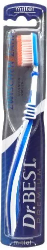 Dr.BEST Zwischenzahn Zahnbürste, Mittel (6 x 1 Stück), Für eine gründliche Reinigung der Zahnzwischenräume mit Spezialborsten