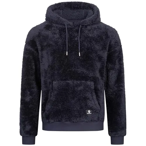 Höhenhorn Bärg Hoodie Teddyfleece Herren Kapuzen Dunkelblau Gr. XXL - Kapuzenpullover für Herren aus weichem Teddyfleece, bietet außergewöhnliche Wärme und Komfort an kalten Tagen. Ideal für Freizeit, Sport und Outdoor-Aktivitäten.