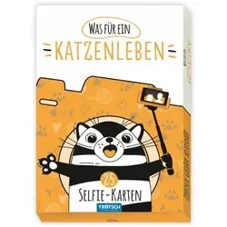 Trötsch Kartenset Selfiekarten Was für ein Katzenleben
