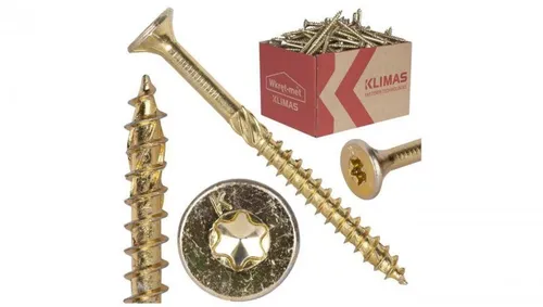 Wkręty ciesielskie z łbem stożkowym i gniazdem TORX 6,0x80 MASTER 100szt.