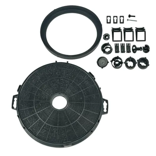Aktivkohlefilterset Kohlefilterkit rund 210mm Dunstabzugshaube Alternativ für Typ Elica auch Ariston Indesit Hotpoint Scholtès ElektraBregenz Alno Zanussi Whirlpool