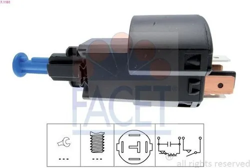 FACET Bremslichtschalter 7.1147 für FIAT DUCATO Pritsche/Fahrgestell (230) mechanisch