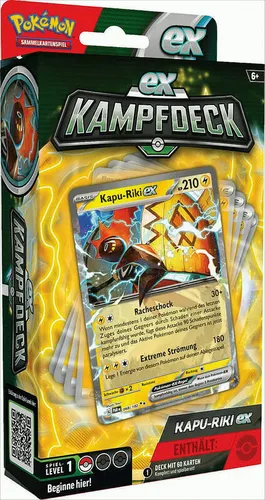 Pokémon-Sammelkartenspiel: Kampfdeck Kapu-Riki-ex - sofort spielbares Deck mit 60 Karten, inklusive Deckbox, Spielunterlage und Strategieanleitung