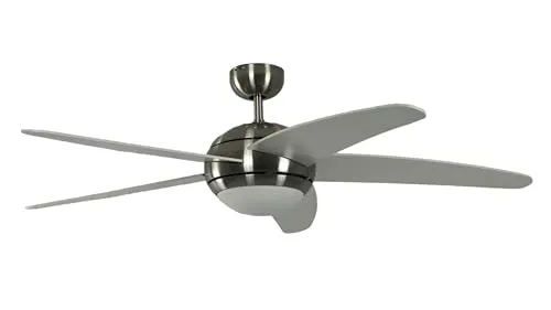 Pepeo Melton Deckenventilator mit Beleuchtung und Fernbedienung, 132 cm - Moderner Ventilator für Räume bis 25m² mit max. Luftdurchsatz von 9540 m³/h, leise, energieeffizient und mit praktischer Fernbedienung für einfache Bedienung.