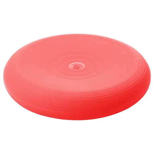 Togu Balancekissen Dynair Ballkissen, Ø 33cm, rot - Physiotherapie - Luftgefülltes Kissen für dynamisches Sitzen und vielseitige Übungen, ideal auch für therapeutische Anwendungen mit Tieren.