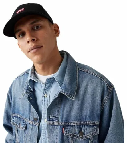 Levi's Men's Housemark Flexfit Cap, Regular Black, UN von Levi's