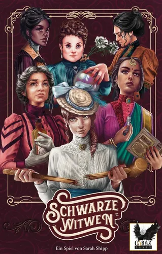 Schwarze Witwen DE: Spannendes Gesellschaftsspiel - Gesellschaftsspiel von Corax Games, strategisches Gameplay und packende Geschichten für spannende Spielabende mit Freunden.
