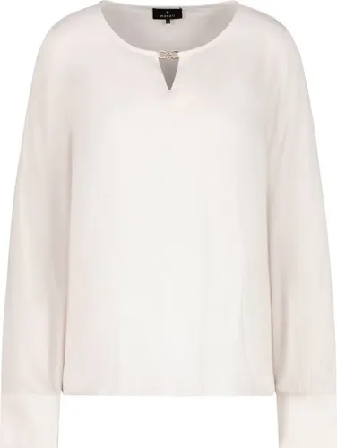 Monari Blusentop Bluse - Elegante Viskose - Elegante Bluse aus 100% Viskose mit leicht transparentem Satin-Stoff und feinem Schmuckdetail. Ideal für stilvolle Auftritte und jeden Anlass.