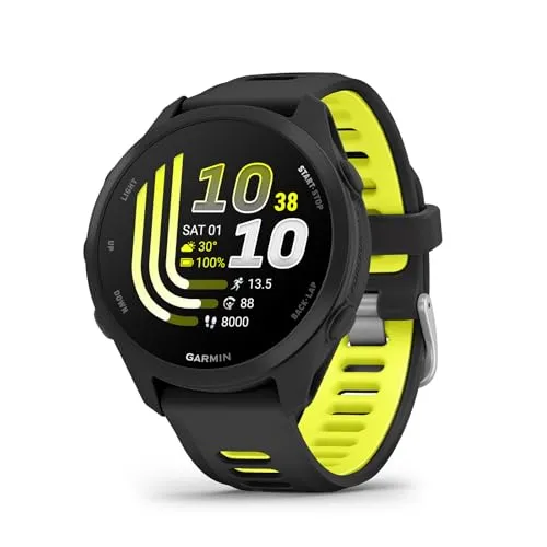 Garmin Forerunner 170 GPS-Uhr - Sportliche GPS-Uhr für Einsteiger mit hochauflösendem AMOLED-Display und umfangreichen Smart-Funktionen. Ideal für präzise Aktivitätsaufzeichnung und -auswertung.