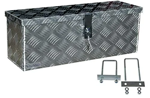Truckbox D025 inkl. MON4002 Edelstahlhaus Werkzeugkasten, Deichselbox, Transportbox, Alubox, Alukoffer, Deichselkasten, inkl. Montagesatz, Montageset