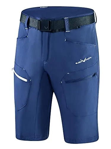 Black Crevice Herren Trekking Shorts, Steel Blue/White, L
