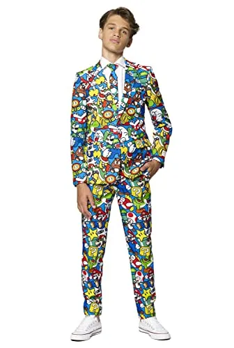 OppoSuits Teen Boys Super Mario Anzug