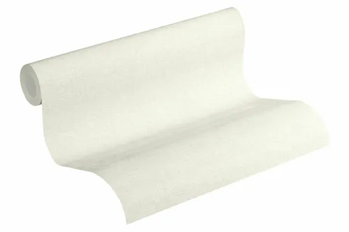 Tapete Vlies New Walls meliert Einfarbig weiß grau 37431-1 (2,69€/1qm)