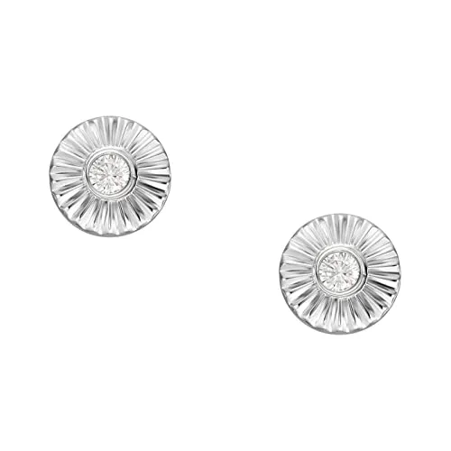 Fossil Ohrringe für Frauen aus Sterling Silber - Elegante Ohrringe aus hochwertigem Sterlingsilber, poliertes Finish für einen strahlenden Look, ideal für besondere Anlässe oder den Alltag.
