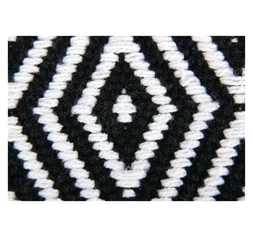 Pro Home Teppich, eckig, Teppich aus 100% Baumwolle, Baumwollteppich Black & White