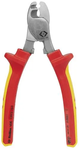 Redline VDE Kabelschneider 160mm - Drahtschneider mit induktionsgehärteten Klingen für überragende Schneidleistung, ideal zum effektiven Kabelschneiden und Drahtabisolieren von Kupfer- und Aluminiumdrähten.