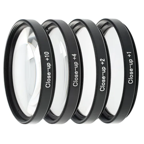 ayex Close up Makro Linsen Set 49mm - 4 teilig (+1, +2, +4, +10)