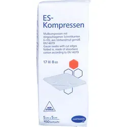 Es-Kompressen unsteril 5x5 cm 8fach 100 St