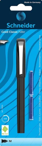 SCHNEIDER Füller Schneider Füller Ceod Classic Basic schw.+2TP Blister 1 Stück