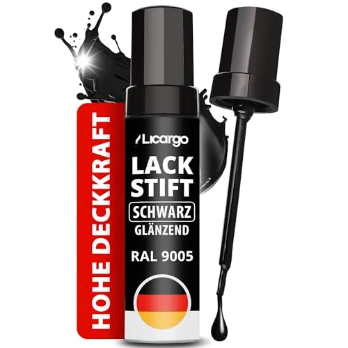 LICARGO Lackstift Schwarz Glänzend – Präziser Pinsel für Auto-Reparaturen