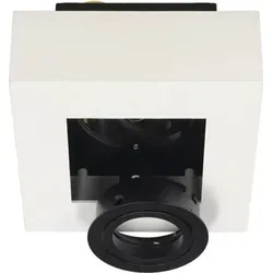 OSMIN RIM 1 Weiß Schwarz IP20 quadratisch quadratische Einzel-Deckenleuchte weiß matt, austauschbarer Ring, EDO777680 EDO - Weiß