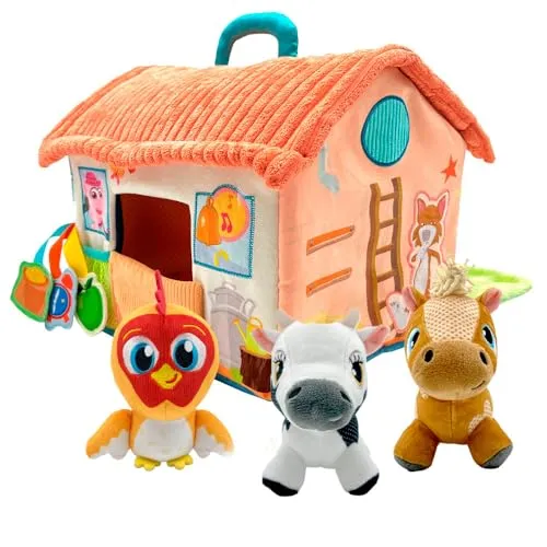 La Granja De Zenón BANDAI AR85000 My First Musical, lustig und lehrreich, interaktiver Bauernhof, Mehrfarbig