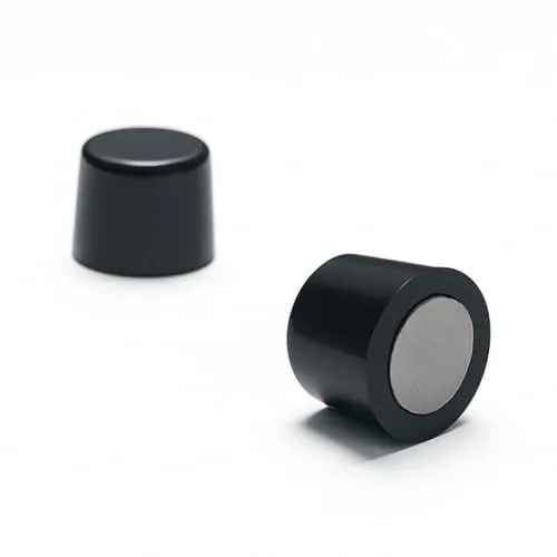 Strong Magnets Board-Magnet - 10 mm x 8 mm - 10 Stück - Extra stark - Schwarz - Industrielle Anwendung, Werkstatt oder Büro