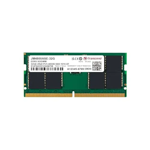 Transcend Laptop-Arbeitsspeicher Modul 32GB DDR5 4800MHz von Transcend