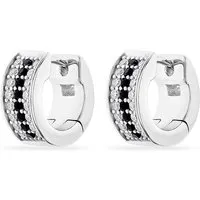 JETTE Damen-Creolen 925er Silber mit Zirkonia in silber von JETTE