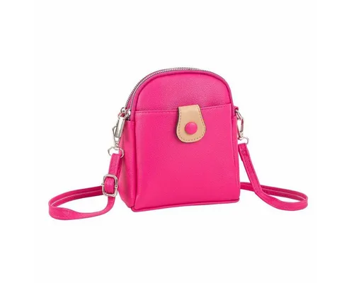 ITALYSHOP24 Schultertasche Damen Tasche Minibag Umhängetasche Geldbörse Handytasche Crossover, Brusttasche Bodybag Crossbody Hüfttasche Clutch leicht Gewicht