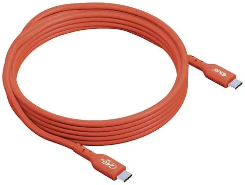 Club3D USB-C Kabel USB 2.0 USB-C Stecker 3.00m Orange CAC-1513