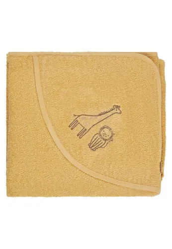 Sterntaler® Kapuzenbadetuch GIRAFFE Kaya 100x100 cm - Badetuch in 100x100 cm mit süßer Giraffen-Applikation, aus 100% saugfähiger Baumwolle für optimalen Komfort nach dem Baden.