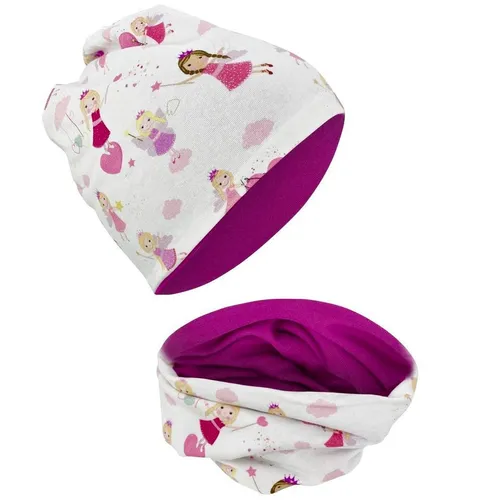 HECKBO Mütze & Schal Kinder Mütze & Loop-Schal Set Feen von HECKBO