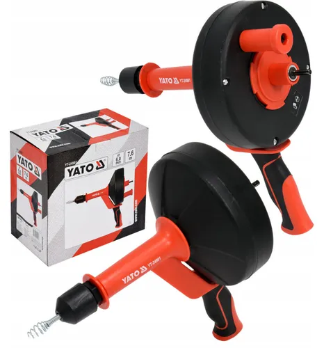 Rohrreinigungsspirale 7,6m mit Maschinenanschluss