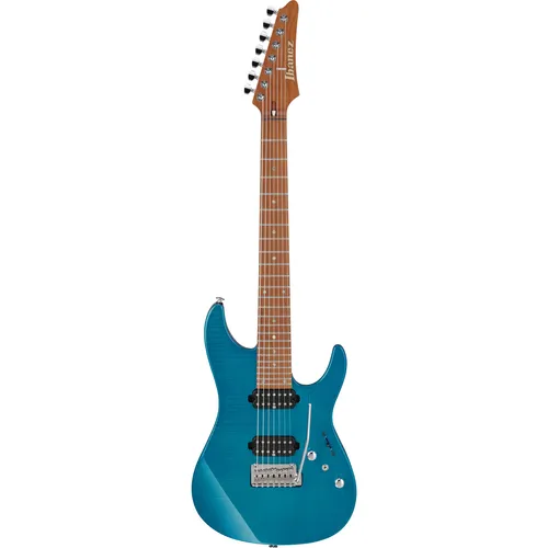 Ibanez Martin Miller MM7-TAB AZ Signature Transparent Aqua Blue E Gitarre