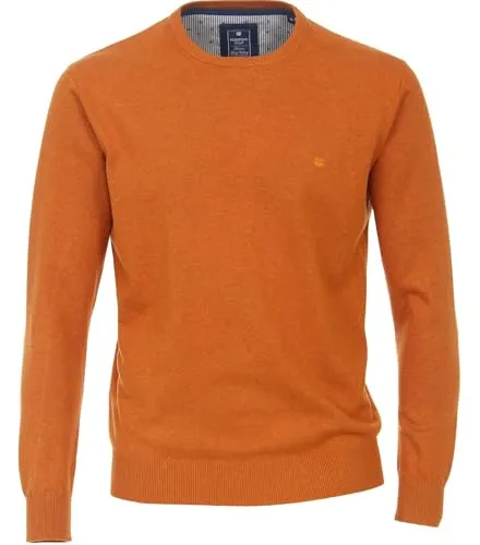 Redmond - Herren Pullover mit Rundhals-Ausschnitt (500), Größe:3XL, Farbe:Orange (403)
